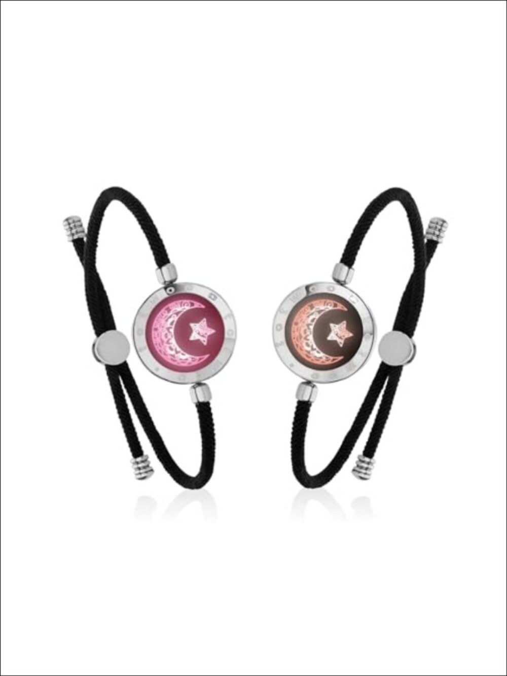 Smart Long Distance Touch Bracelet Set Couples Adjustable Rope